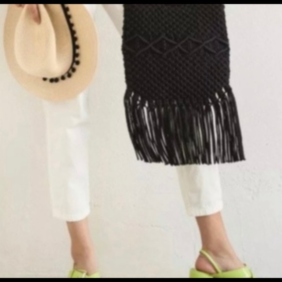 NWT Danielle Nicole Fringe Macrame Crossbody Bag - Picture 10 of 10